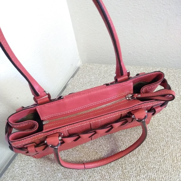 Coach Hampton Braided Pebbled Leather Bag - Picture 4 of 8